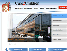 Tablet Screenshot of cure2children.co.uk